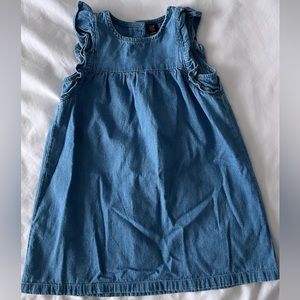 GAP Flutter Sleeve Denim Dress (Size 5)